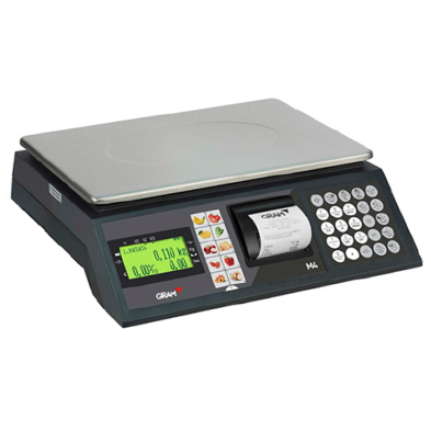 Balanza comercial con ticket y batería.