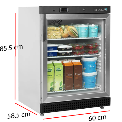 Armario pequeño puerta cristal para enfriamiento de bebidas 86-UR200G