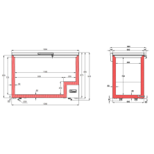 Arcon Congelador Puerta Abatible 385L. 230W  86-FR405 SL