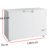 Arcon Congelador Puerta Abatible 385L. 230W  86-FR405 SL