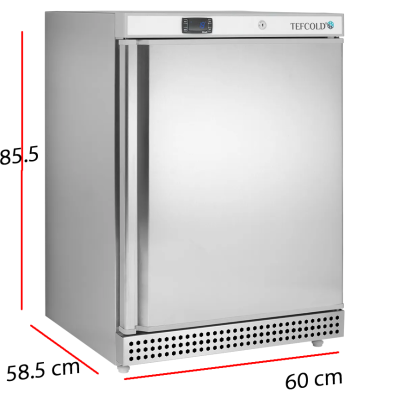 Congelador de Bar Puerta Inox 200L. 105W  86-UF200S