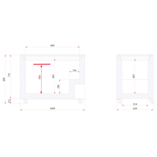 Arcón congelador con puerta cristal corredera IC301SC