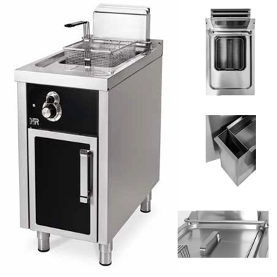 Freidora a gas con Mueble 12 L 9 Kw. 09-FDG12L750E