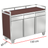 Carro de servio camareros en terraza 50-MT-1560 CP S1