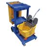 Carrito de limpieza azul de Jantex