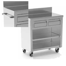 Mueble Servicio Camareros 100x50 cm 2 Cajones 85-MTA50-100