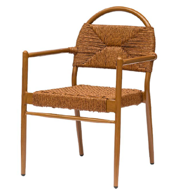 Sillón con brazos cómodo de terraza para restaurantes 97-CAZO Brazos