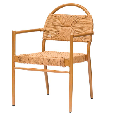 Sillón con brazos cómodo de terraza para restaurantes 97-CAZO Brazos