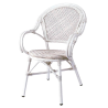 Sillon para Terraza Estilo Ingles en Rattan 97-ANNA blanco