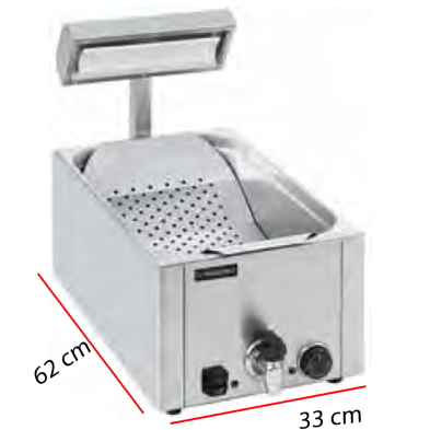 Mentenedor de Fritos 650 W 12 Litros  68-XDF-1