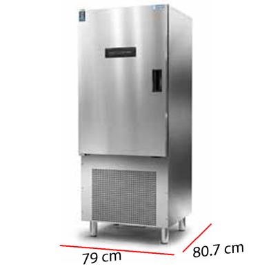 Abatidor para comida preparada profesional con guías