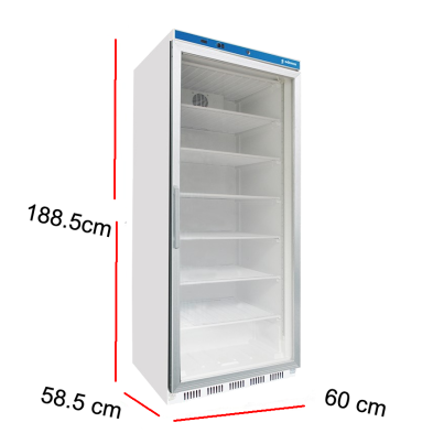 Armario de mantenimiento de congelados con puerta de cristal