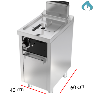 Freidora a Gas con Mueble 8 Litros - 7.7 Kw 09-FDG8L600E
