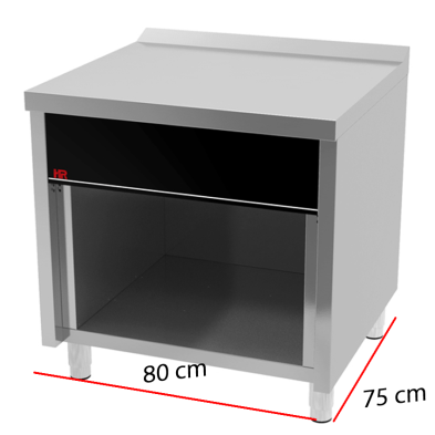 Mueble Neutro con Estante de 80x75 cm 09-CNS7508E