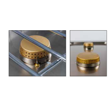 Fogones de Gas con parrillas cromadas. 09-CB4F600S