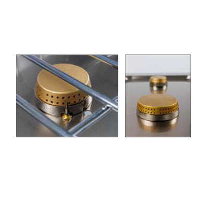 Fogones de Gas con parrillas cromadas. 09-CB4F600S