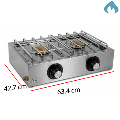 Cocina ECO a Gas 2 Fuegos 3.3 Kw. 09-FG2ECON