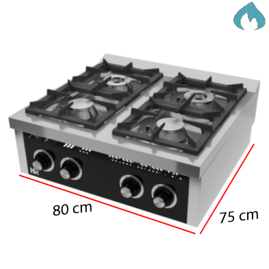 Cocina 4 fuegos C4F750S