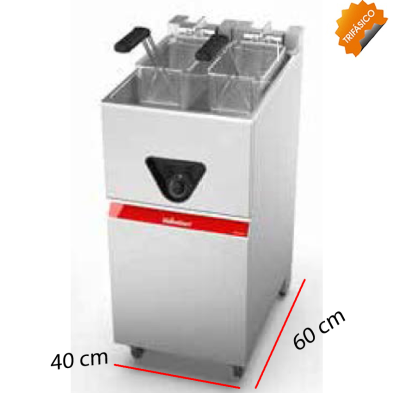 Freidora de pie super rápida eléctrica para grandes cantidades 03-C400