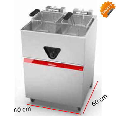 Freidora DOBLE Eléctrica Super Rapida - 28 Litros 22 Kw- 03-C600