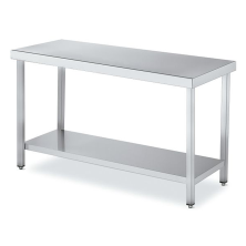 Mesa Central de Trabajo con Balda Fondo 80 cm. Largo de 60 a 280 cm