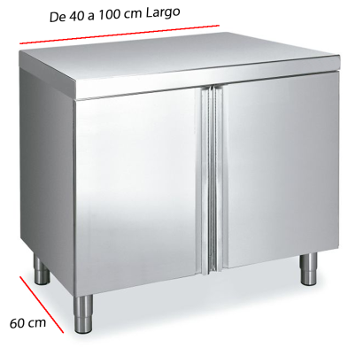 Mesa de Puertas Practicables Fondo 60 cm Desde 40 a 100 cm
