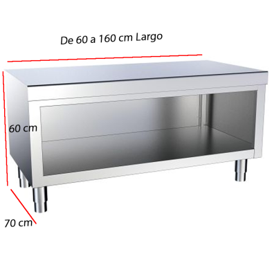 Mueble BAJO de Cocina Fondo 70. Desde 60 a 160 cm