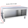 Mueble BAJO de Cocina Fondo 70. Desde 60 a 160 cm