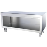 Mueble sin puertas para apratos de cocción.