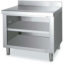 Mesa de cocina mural abierta con estante de fondo 60.