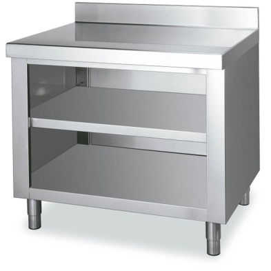 Mesa con Peto con Estante. Fondo 70 cm. Desde 60 a 240 cm