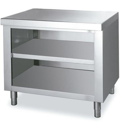 Mesa para cocinas lateral cerrado con estante