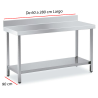 Mesa para Obrador con Peto y Estante Fondo 90 - Desde 60 a 280 cm