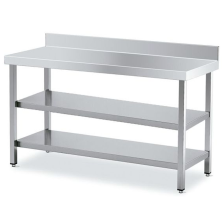 Mesa Cocina 2 Estantes Mural Fondo 50 cm Desde 60 a 240 cm