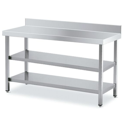 Mesa con Peto 2 Estantes Fondo 55 - Desde 60 a 240 cm