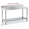 Mesa de Trabajo con Peto-Estante Fondo 50 cm- Largo de 60 a 240cm.