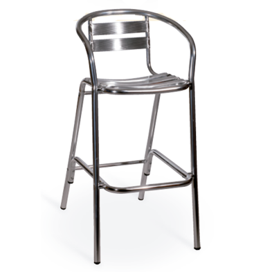 Taburete de bar Carmena con respaldo y brazos