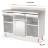Cafetero de bar Doble Estante 149.5 x 60 cm.14-MCN-150
