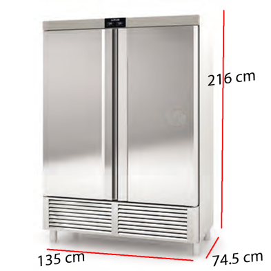 Congelador 2 Puertas Inox 907 W.- 1201 L - ASND-140