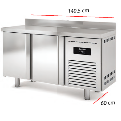 Mesa de Congelación 2 Puertas Fondo 60 cm. 14-MBC-150