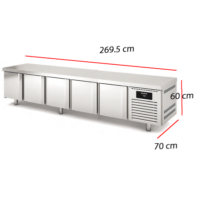 Mesas Fria BAJA GN de 5 Puertas Fondo 70 cm.14-MKR-270