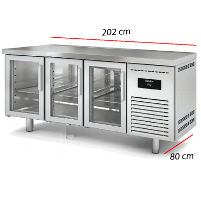 Mesa Fría Pastelera 60x40 Fondo 80 cm. MPRV-200