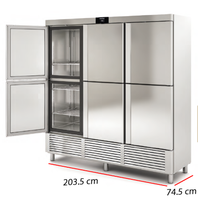 Armario Frio Cocina 6 Puertas Inox 14-CASR-210-6