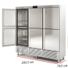 Armario Frio Cocina 6 Puertas Inox 14-CASR-210-6