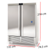 Armario cocina de 2 puertas refrigerado CASM-140-2