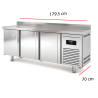 Mesa Fria GN1/1 - 3 Puertas Fondo 70 cm. 14-MRG-180