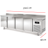 Mesa Cocina Fria 4 puertas Fondo 60 cm 14-MBR-250