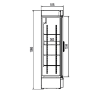 Nevera con puerta cristal para exposicion de bebidas EVR-440-C