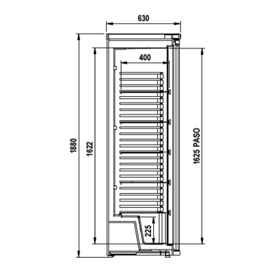 Armario de Vino Puerta Cristal 345 Litros- 236 W - 14-EVRW-620