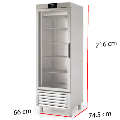 Congelador Puerta Cristal 505 L 606W  14-CASNV-75